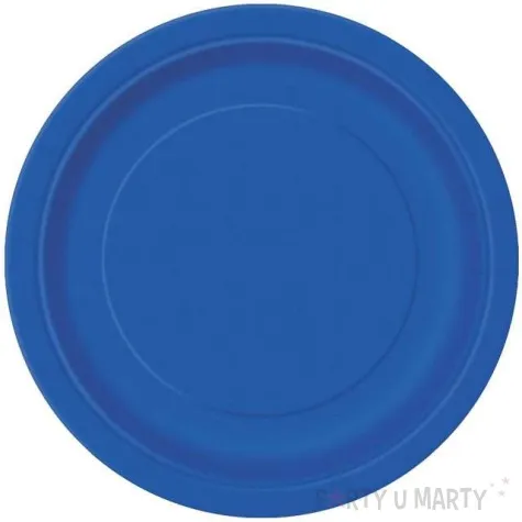 talerzyki papierowe classic niebieski unique 18 cm 8 szt