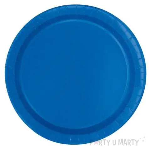 talerzyki papierowe classic niebieski unique 23 cm 16 szt