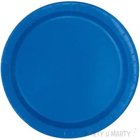 talerzyki papierowe classic niebieskie unique 18 cm 20 szt