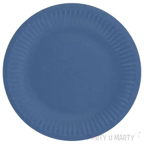 talerzyki papierowe classic okragle godan granatowe 18 cm 6 szt