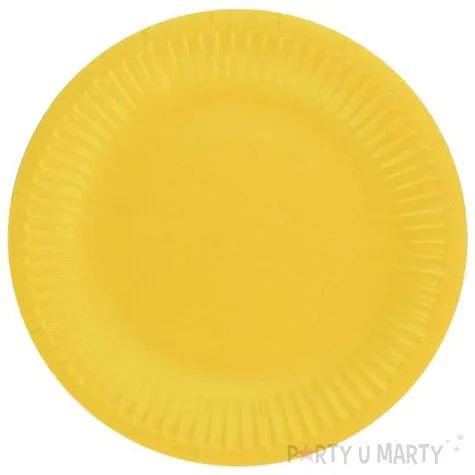 talerzyki papierowe classic okragle godan zolte 18 cm 6 szt