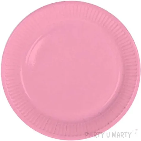 talerzyki papierowe classic rozowe jasne folat 23 cm 8 szt