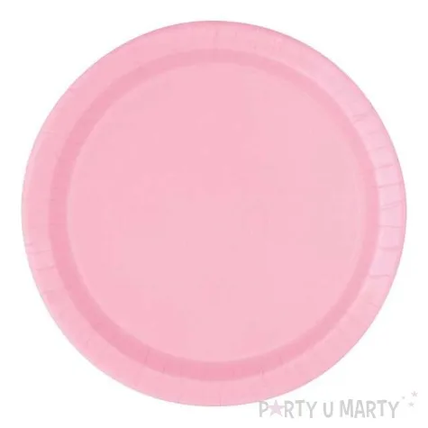 talerzyki papierowe classic rozowy jasny unique 18 cm 20 szt