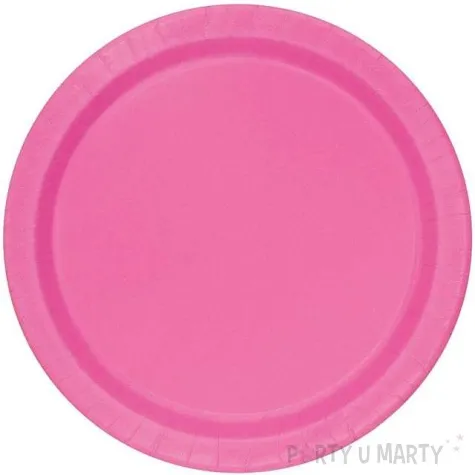 talerzyki papierowe classic rozowy unique 18 cm 20 szt