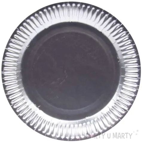 talerzyki papierowe classic srebrne fsopakowania 23 cm 8 szt