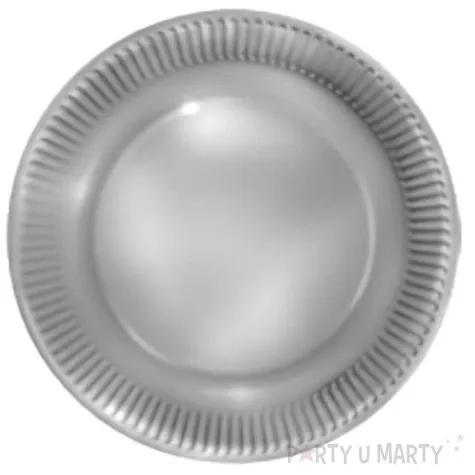 talerzyki papierowe classic srebrne maki 23 cm 8 szt