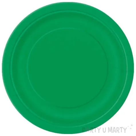 talerzyki papierowe classic zielony unique 18 cm 8 szt