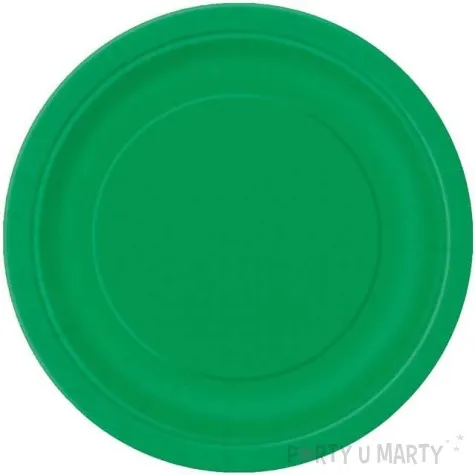 talerzyki papierowe classic zielony unique 18 cm 8 szt