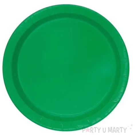 talerzyki papierowe classic zielony unique 23 cm 16 szt