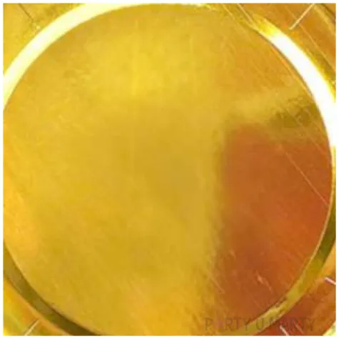 talerzyki papierowe classic zlote dekoracjepolska 18 cm 10 szt