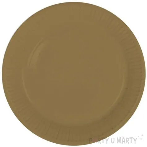 talerzyki papierowe classic zlote folat 23 cm 8 szt