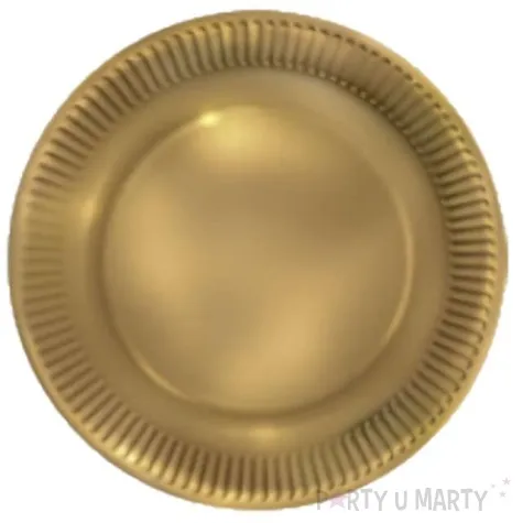 talerzyki papierowe classic zlote maki 23 cm 8 szt