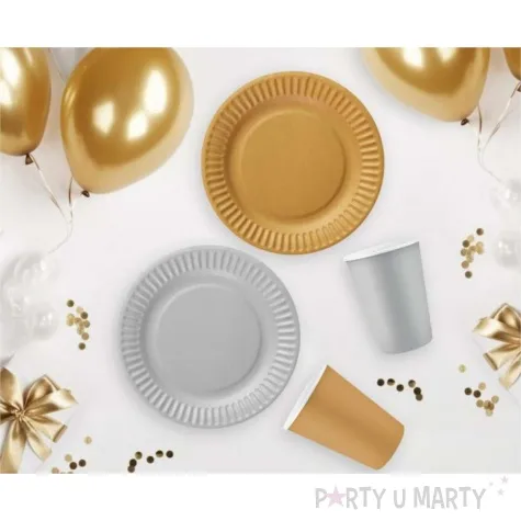talerzyki papierowe classic zloty godan 18 cm 6 szt