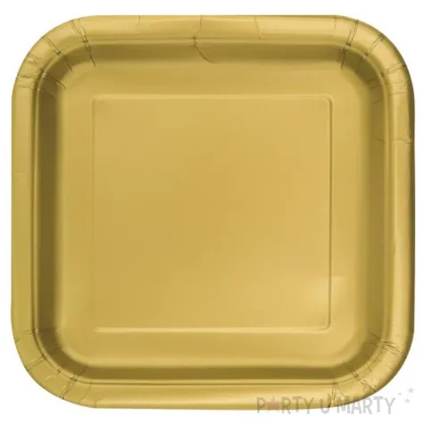 talerzyki papierowe classic zloty unique 18 cm 16 szt