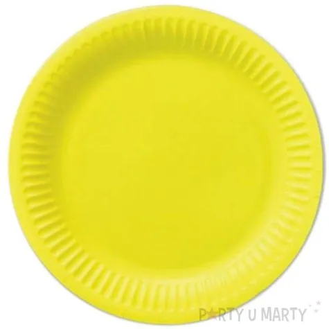 talerzyki papierowe classic zolte 18 cm 6 szt