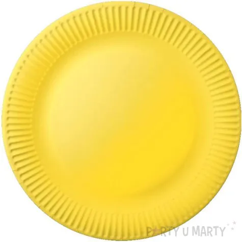 talerzyki papierowe classic zolte fsopakowania 23 cm 8 szt