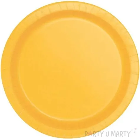 talerzyki papierowe classic zolte unique 18 cm 20 szt