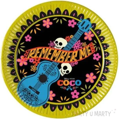 talerzyki papierowe coco remember me procos 20 cm 8 szt