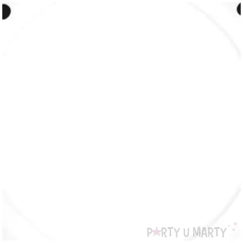 talerzyki papierowe czarno zlote konfetti biale paw 23 cm 10 szt