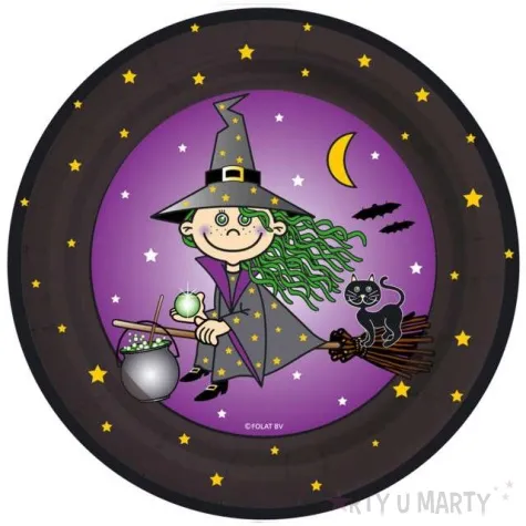 talerzyki papierowe czarownica hester folat 23 cm 8 szt