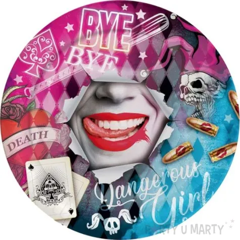 talerzyki papierowe dangerous girl guirca 23 cm 6 szt