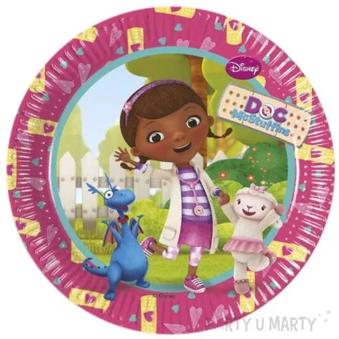 talerzyki papierowe doc mc stuffins 20 cm 8 szt
