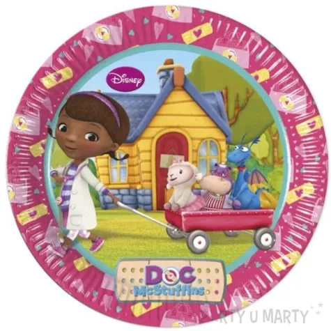 talerzyki papierowe doc mc stuffins 23 cm 8 szt