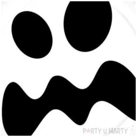 talerzyki papierowe duch biale paw 18 cm 10 szt