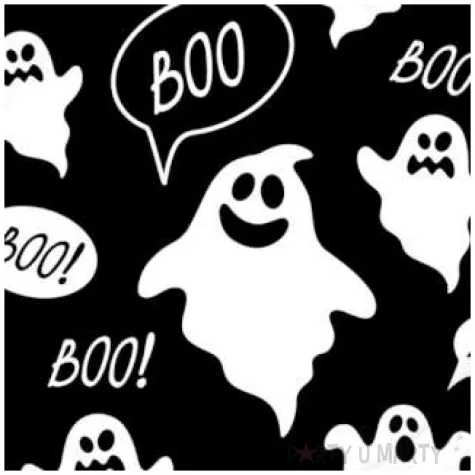 talerzyki papierowe duszki czarne paw 23 cm 10 szt