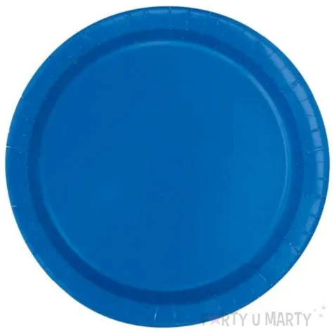 talerzyki papierowe eco classic niebieskie unique 23 cm 8 szt