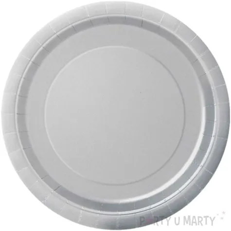 talerzyki papierowe eco classic srebrne unique 23 cm 8 szt