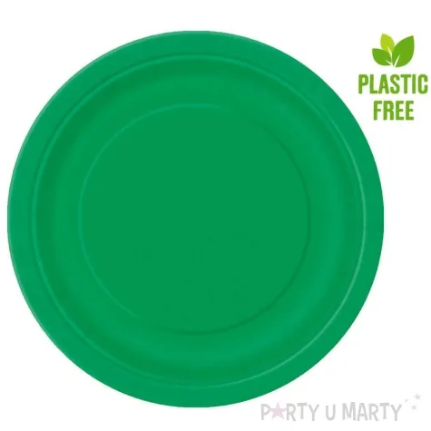 talerzyki papierowe eco classic zielony unique 23 cm 8 szt