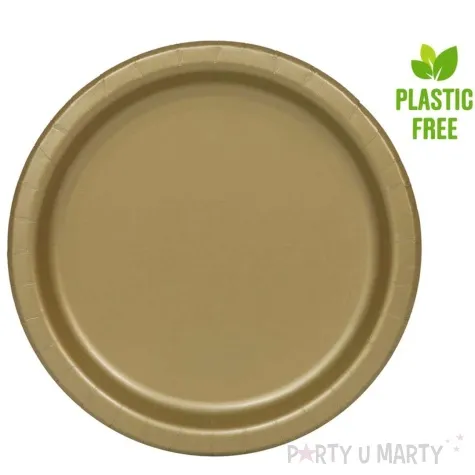 talerzyki papierowe eco classic zloty unique 23 cm 16 szt