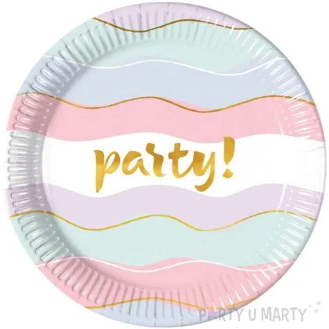 talerzyki papierowe elegant party procos 23 cm 8 szt