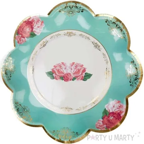 talerzyki papierowe eternal rose neviti 23 cm 8 szt