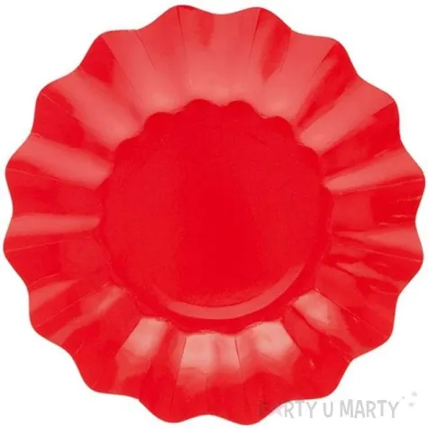 talerzyki papierowe falowane premium czerwone givi italia 21 cm 8 szt