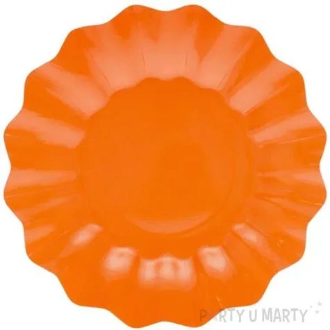 talerzyki papierowe falowane premium pomaranczowe givi italia 27 cm 8 szt
