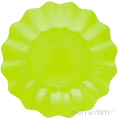 talerzyki papierowe falowane premium zielone jabluszko givi italia 21 cm 8 szt