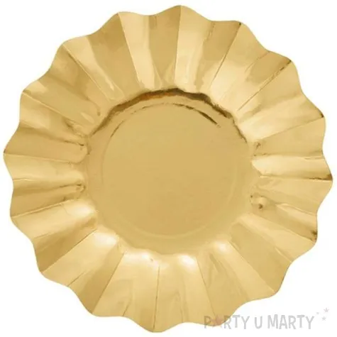talerzyki papierowe falowane premium zlote givi italia 21 cm 8 szt