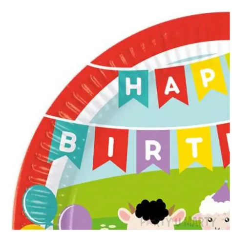 talerzyki papierowe farma procos 23 cm 8 szt