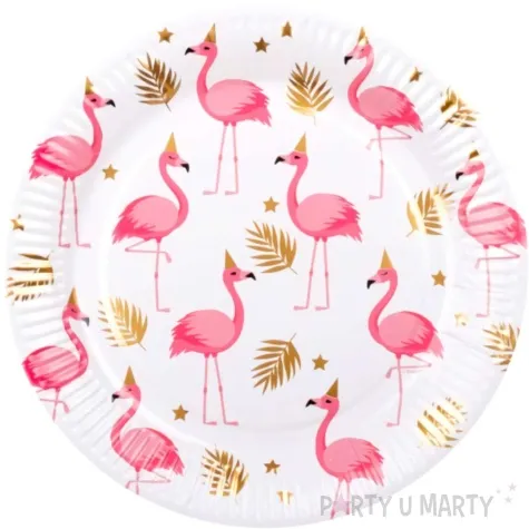 talerzyki papierowe flamingi hawajskie boland 23 cm 10 szt