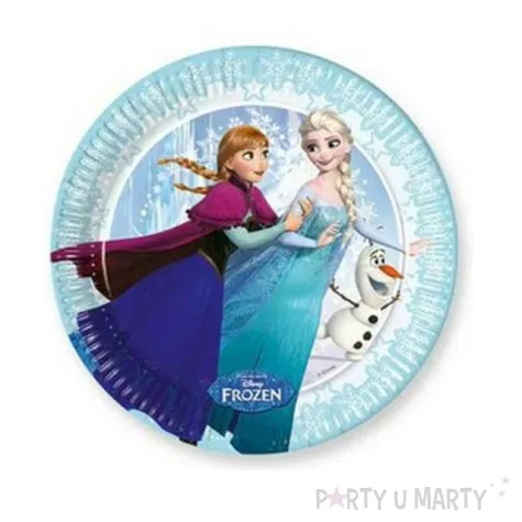 talerzyki papierowe frozen 20 cm