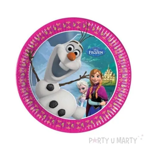 talerzyki papierowe frozen 20 cm 8 szt