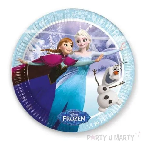 talerzyki papierowe frozen 23 cm