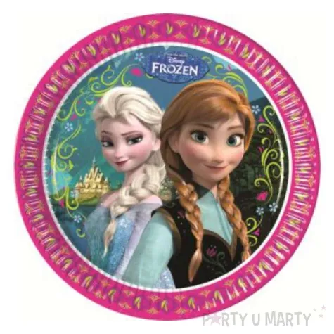 talerzyki papierowe frozen 23 cm 8 szt