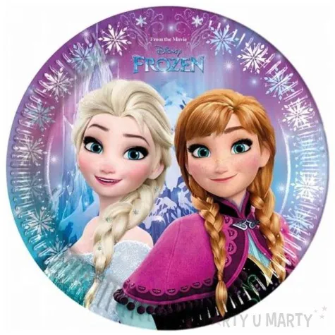 talerzyki papierowe frozen 23 cm 8 szt