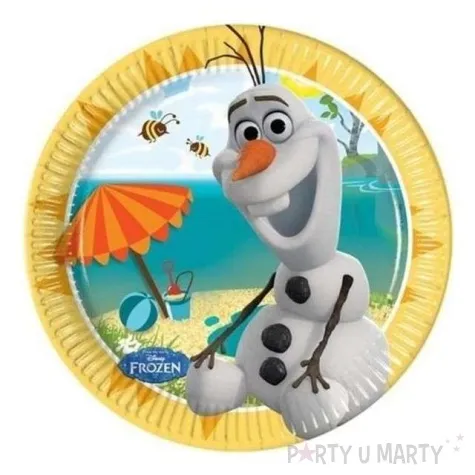 talerzyki papierowe frozen olaf 20 cm 8 szt