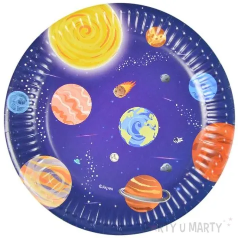 talerzyki papierowe galaxy granatowe arpex 18 cm 8 szt