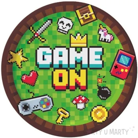 talerzyki papierowe game on godan 23 cm 6 szt