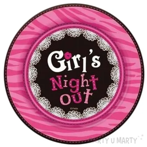 talerzyki papierowe girls night out 18 cm 6 szt
